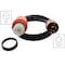 Ac Works SOOW Locking Extension Cord, 12 AWG, Indoor/Outdoor, 12/4, 1 Outlets, CS6364, Black, Rubber, Nylon TEL1420-025 - alternate 3